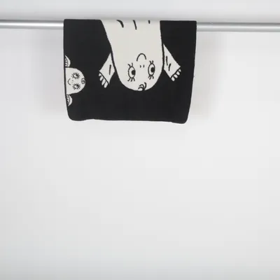 Baby blanket (Black, White) from Laban Acrylic, Cotton