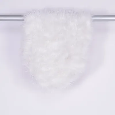 Long pile rug (White) Acrylic, Polyester