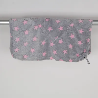 Blanket (Gray, Pink) from Hoppediz Polyester
