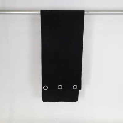 Eyelet curtain (Black) from Åhléns Cotton