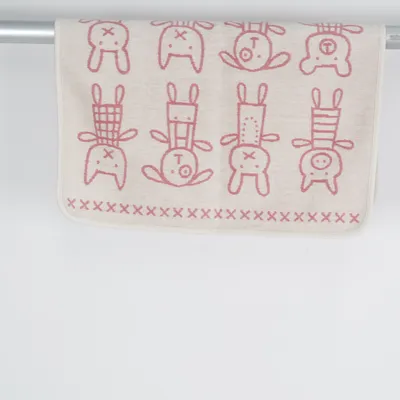 Babytæppe (Pink, Hvid) fra Klippan Økologisk bomuld