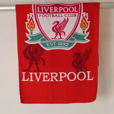 Strandhandduk (Röd, Vit) från Liverpool