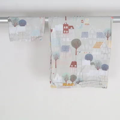 Bäddset (Grå, Flerfärgad) från Hemtex Bomull