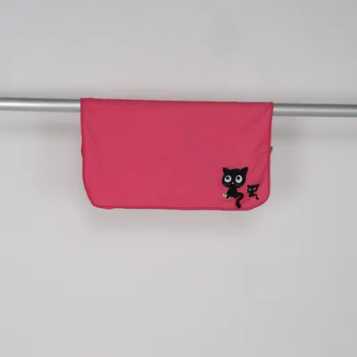 Babyfilt (Rosa, Svart) från Lipfish Ekologisk bomull, Polyester