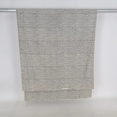 Rideau plissé (Blanc, Noir) de Afroart Coton