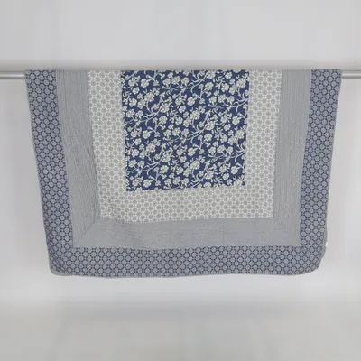 Donsdeken (Blauw, Wit) Katoen