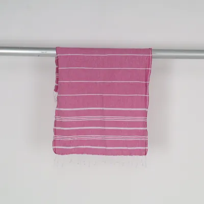 Serviette de plage (Rouge, Blanc) de Sorbet
