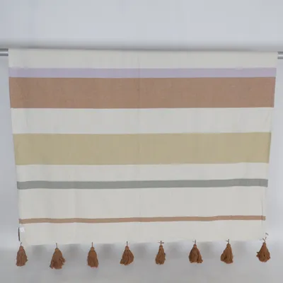 Deken (Beige, Bruin, Groen) van Ellos Katoen