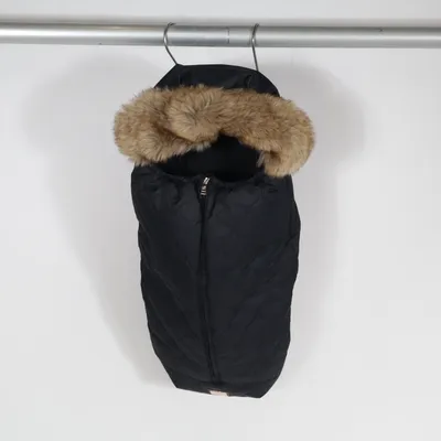 Fußsack (Schwarz) von Bjällra of Sweden Kunstpelz, Polyester