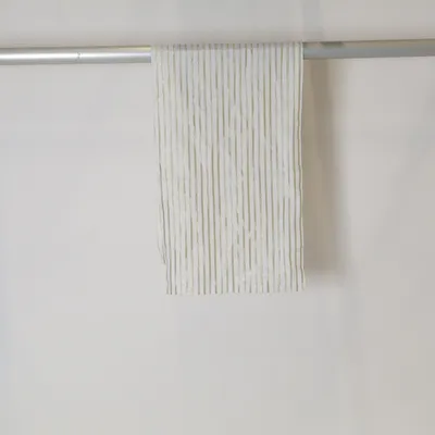 Chemin de table (Blanc, Or) de Tukan Coton, Fibre métallique, Polyester