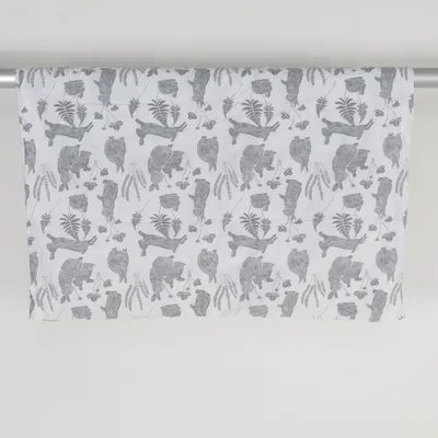 Duvet cover (White, Gray) from Borganäs Cotton