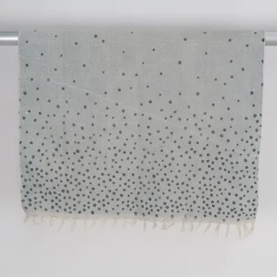 Tapis tissé (Blanc, Gris)