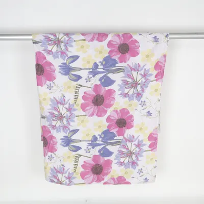 Duvet cover (White, Purple, Green) from Värnamo of Sweden Cotton