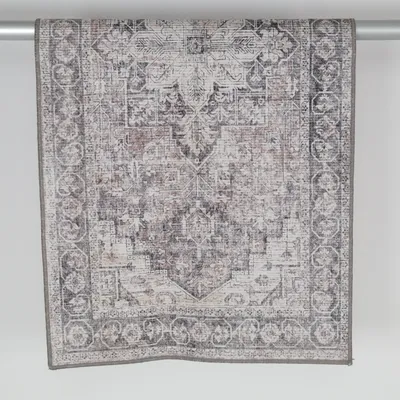 Tapis oriental (Gris, Beige)