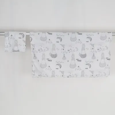 Parure de lit (Blanc, Gris) de Lindex Newborn Coton