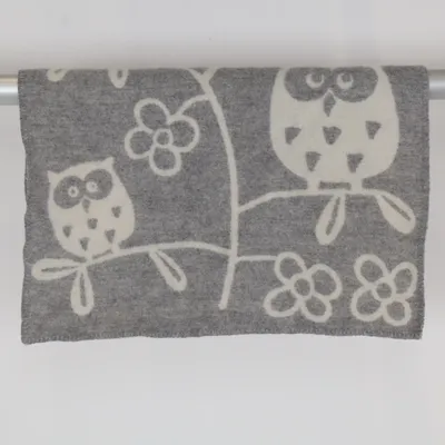 Babyfilt (Grå, Vit) från Klippan Ull