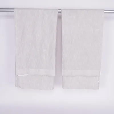 Pleat curtain (Beige, White) from Jotex Cotton, Linen