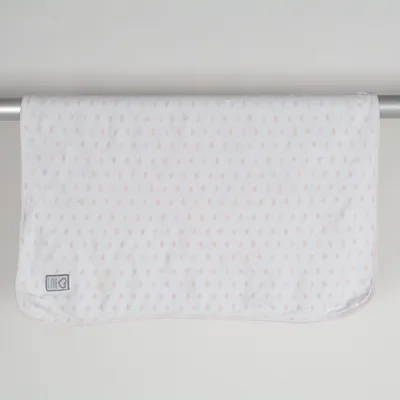 Baby blanket (White, Beige) from Littleheart Organic cotton