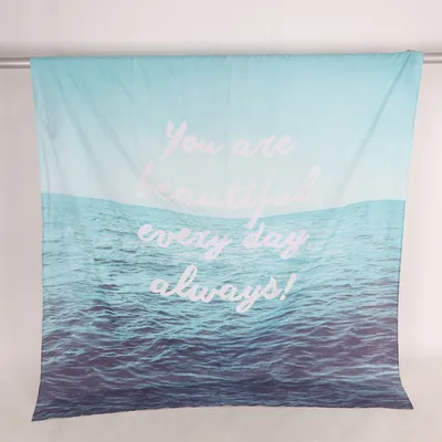 Shower curtain (Blue, Black) from H&M Polyester