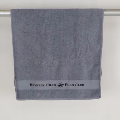 Bath towel (Gray) from Beverly Hills Polo Club Cotton