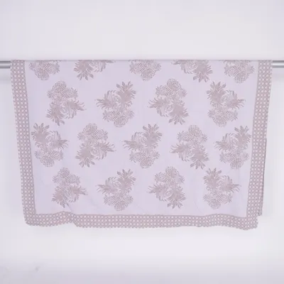 Tablecloth (Gray, Brown) from Bouchara Cotton