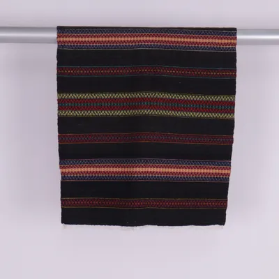 Woven rug (Black, Multicolored)