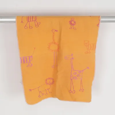 Baby blanket (Yellow, Pink, Multicolored) from David Fussenegger Cotton, Viscose