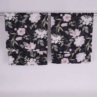 Pleat curtain (Black, Multicolored) from IKEA Recycled polyester