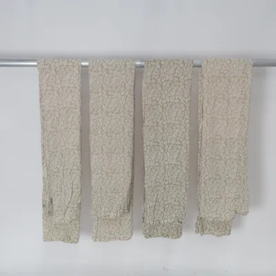 Rod pocket curtain (Beige, White) from Indiska Organic cotton