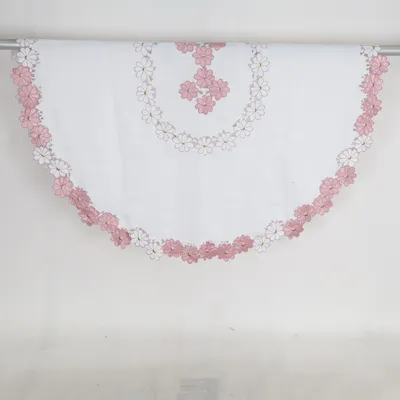 Tafelkleed (Wit, Roze)