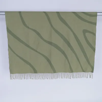 Deken (Groen) van H&M Home Polyester, Wol