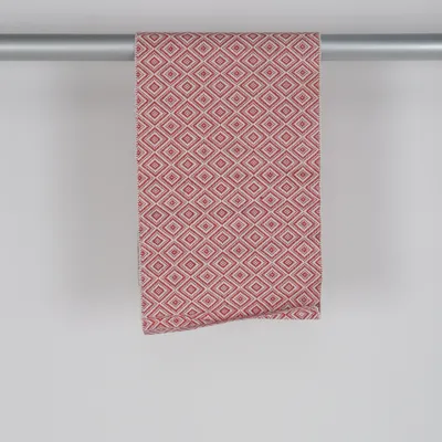 Löpare (Vit, Röd) från Åhléns Bomull
