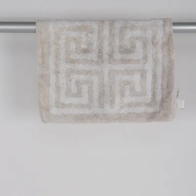 Badmat (Beige, Wit) van Classic Collection Katoen