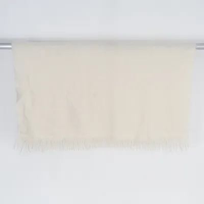 Couverture (Blanc) de Foxford Mohair, Polyamide, Laine