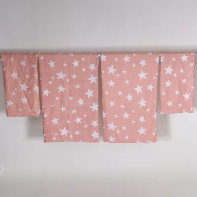 Bed set (Pink, White) from Home & Deco Polyester