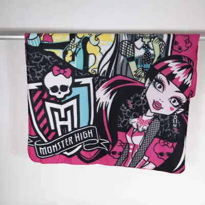 Blanket (Pink, Black, White) from Monster High Polyester