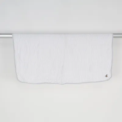 Baby blanket (White, Gray) from Little Roomies Cotton