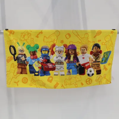Serviette (Jaune, Multicolore) de LEGO Coton