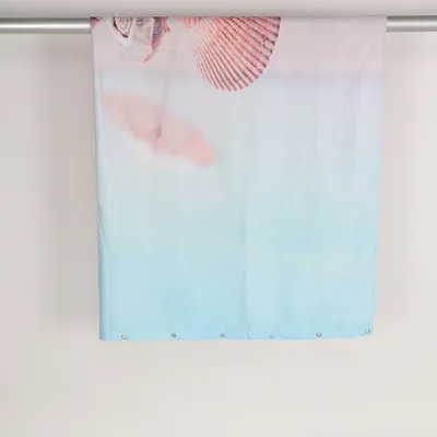 Shower curtain (Blue, White, Multicolored)