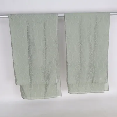 Gordijn aan roede (Groen) Polyester