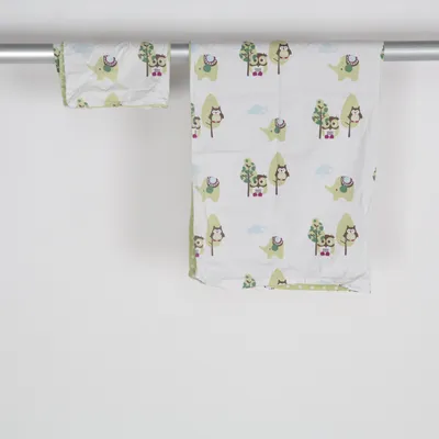 Sengesæt (Grøn, Hvid, Flerfarvet) fra Kids Concept Bomuld