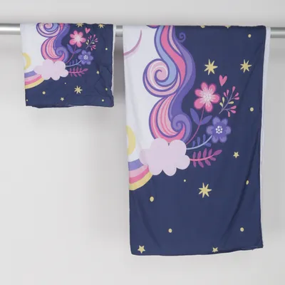 Bäddset (Blå, Flerfärgad)