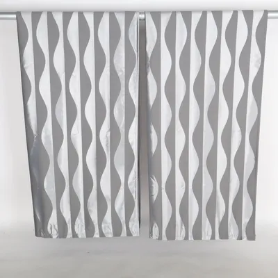 Mörkläggningsgardin (Grå, Vit) från IKEA Polyester