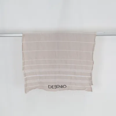 Beach towel (Beige, White) from Desenio
