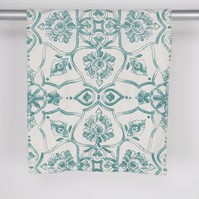 Geweven tapijt (Wit, Groen) van H&M Home Katoen
