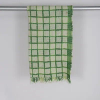 Filt (Grön, Vit) från Klippan