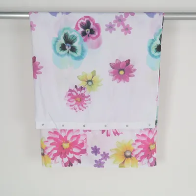 Shower curtain (White, Multicolored) from H&M