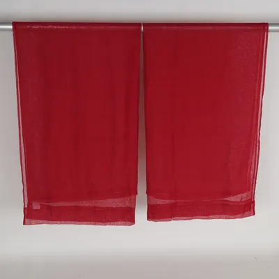 Rideau passe tringle (Rouge) de Rusta Home Polyester