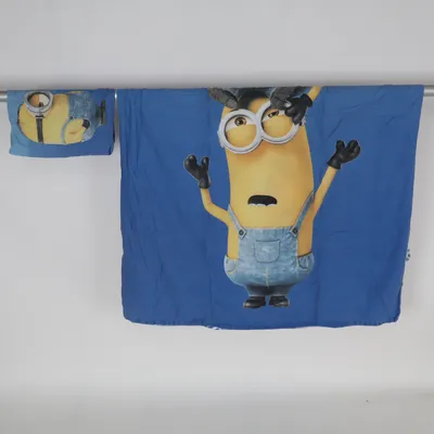 Bäddset (Blå, Gul, Vit) från Minions Bomull