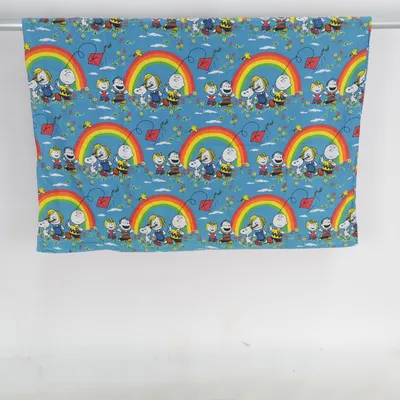 Housse de couette (Bleu, Multicolore) de Peanuts Coton